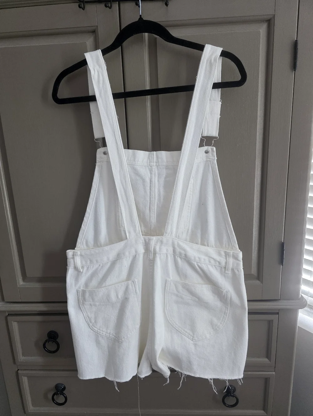 Pink Lilly Overall Shorts Raw Hem Size XL